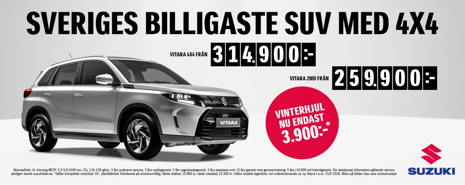 Sveriges billigaste SUV med 4x4
